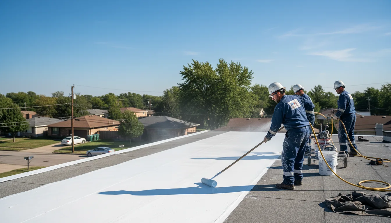 Commercial roof coating in Memphis, MI near me